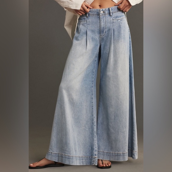 Anthropology Pilcrow Pleated Jeans - Picture 2 of 4